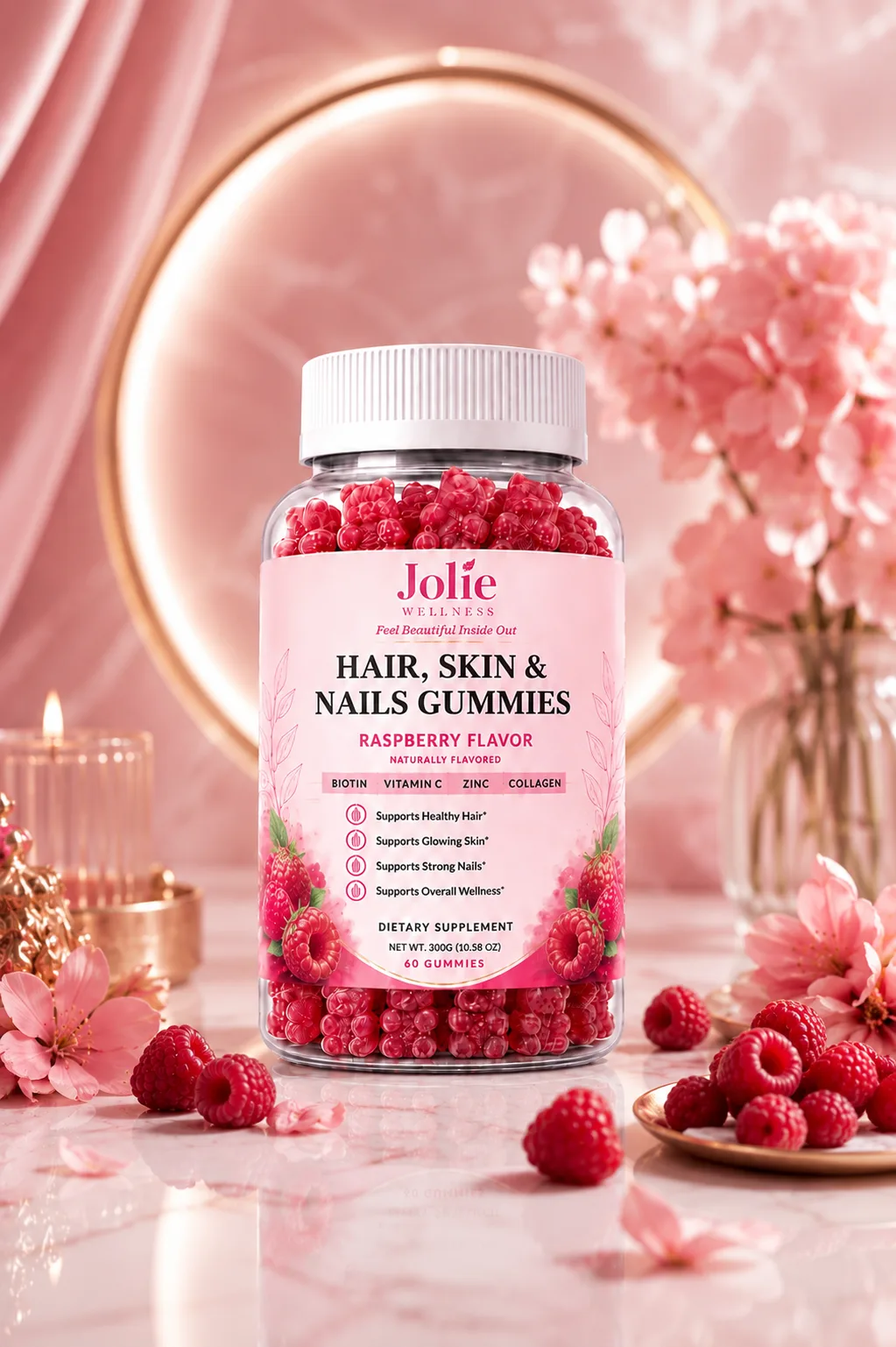 Hair, Skin & Nails Gummies by Jolie Wellness