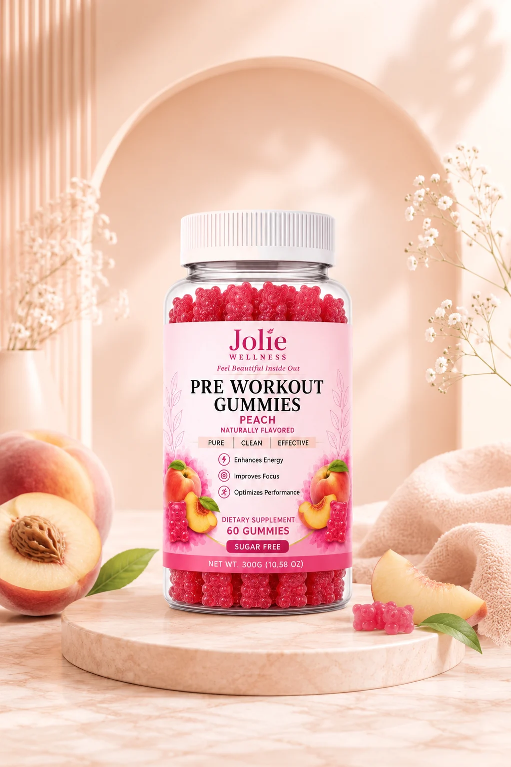Pre-Workout Gummies by Jolie Wellness